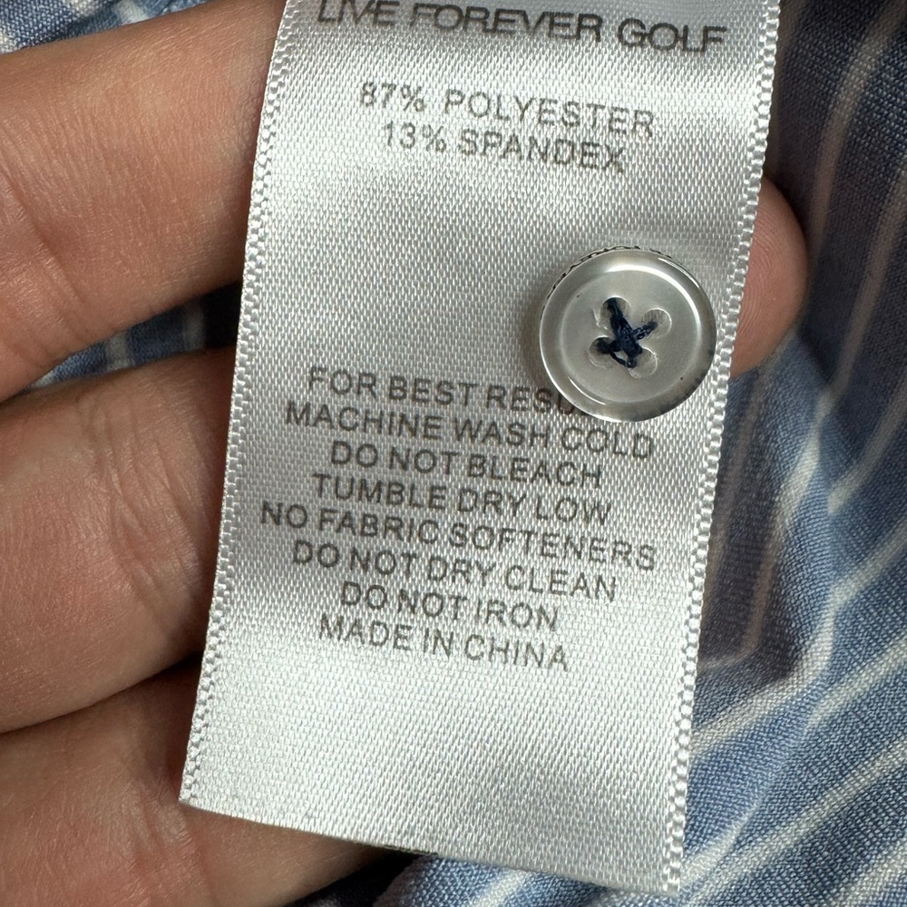 Live Forever Golf Striped Polo View 5